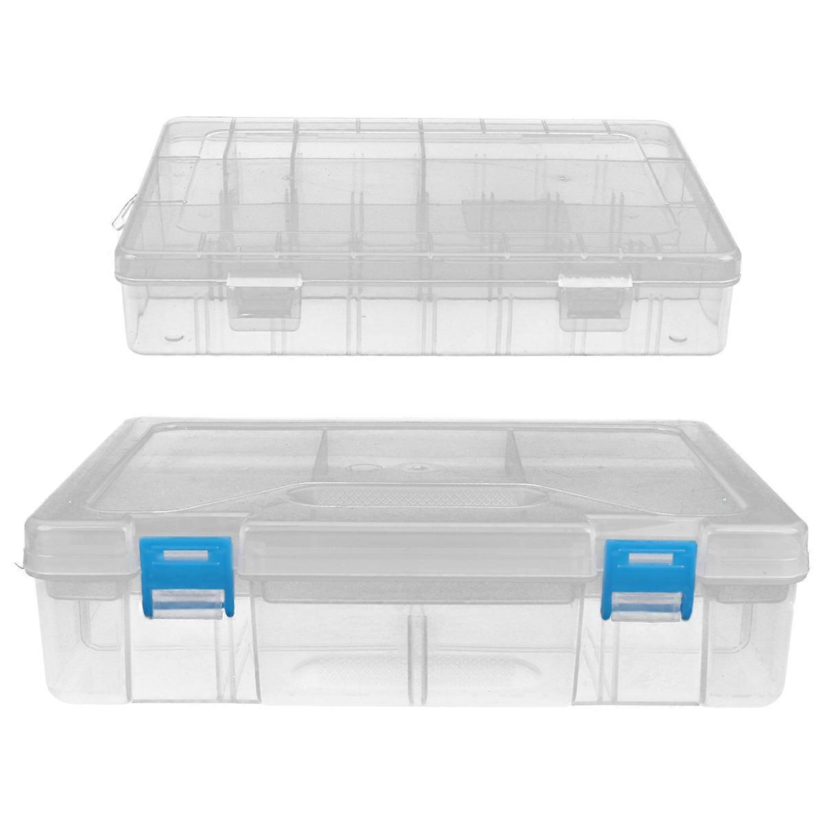 Pen Box Plastic Durable Stationery Box for Storage Use 4Pcs Set