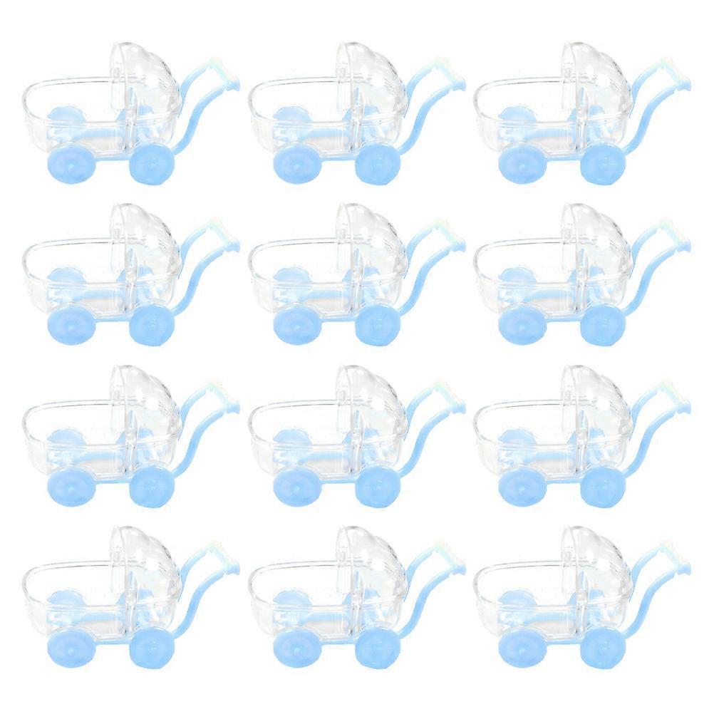Plastic Candy Boxes for Storage Use Shaped Like Stroller 36Pcs