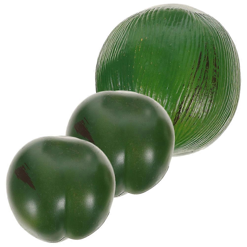 Fake Coconuts Hawaiian Party Decor 12Pcs Artificial Tropical Fruits Set