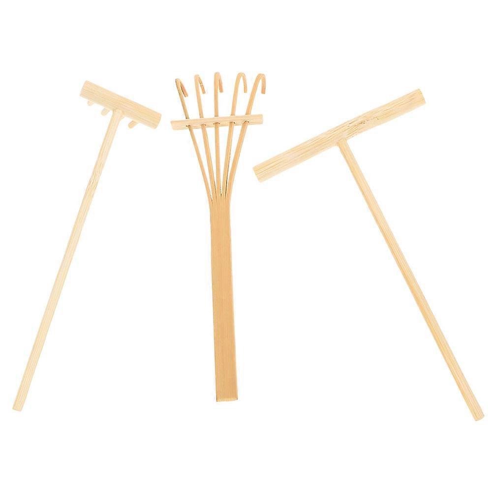 Rake Tools for Decoration 3Sets Durable Mini Garden Accessories