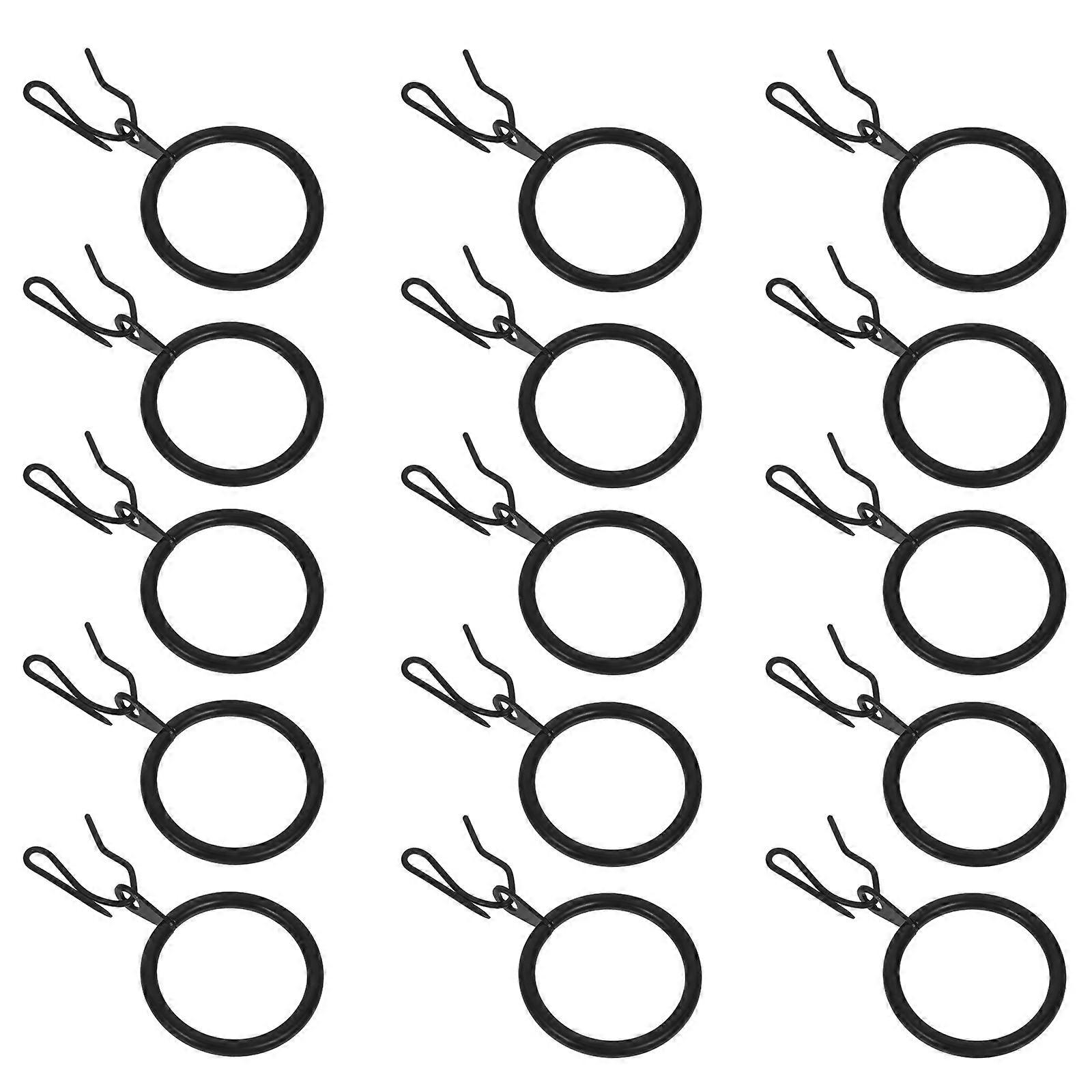Curtain Clips With Hooks Iron Standard Design For Bathroom Use 7x3.7cm 40 Sets