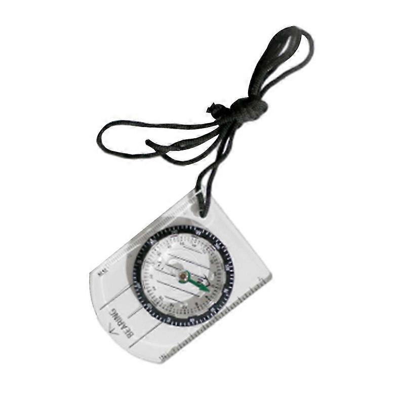 White Multi Functional Compass Map Scale Ruler Compass