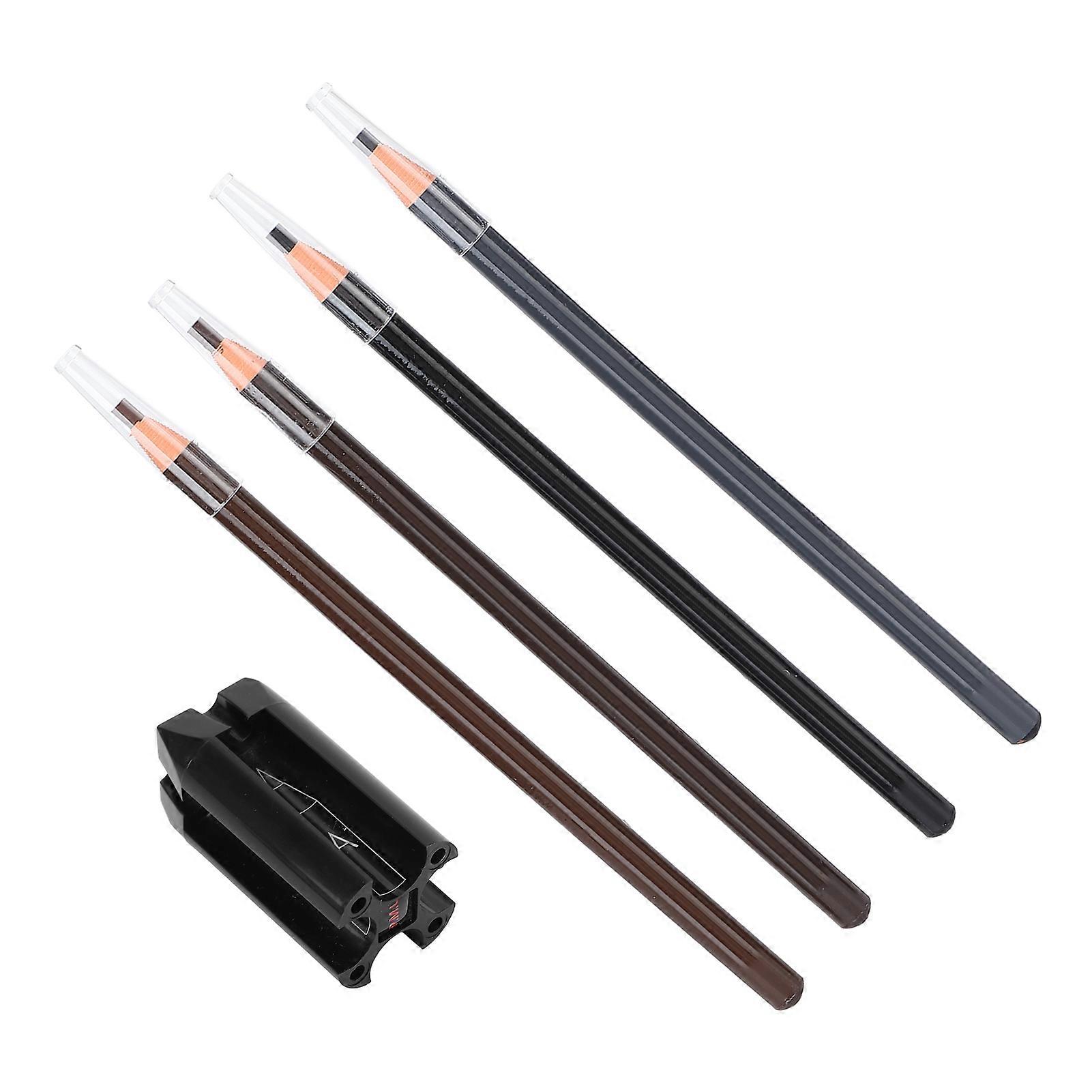 Professional Microblading Eyebrow Pencil Set with Sharpener 18cm