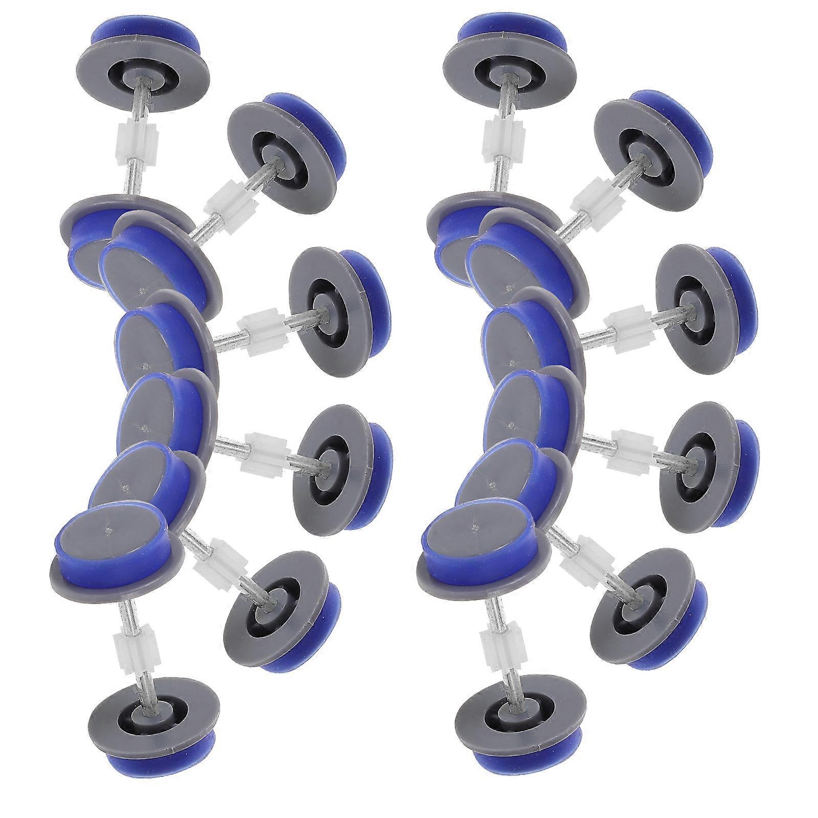 Toy Train Wheels Plastic Wheels for Replacement 30Pcs for DIY Assembly