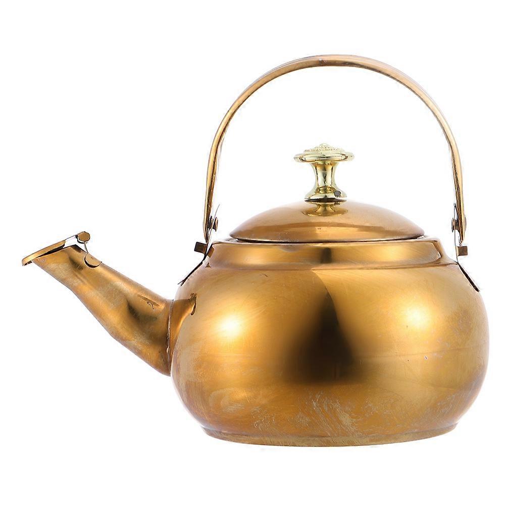 Practical Water Kettle Household Kettle for Boiling 2Pcs Golden