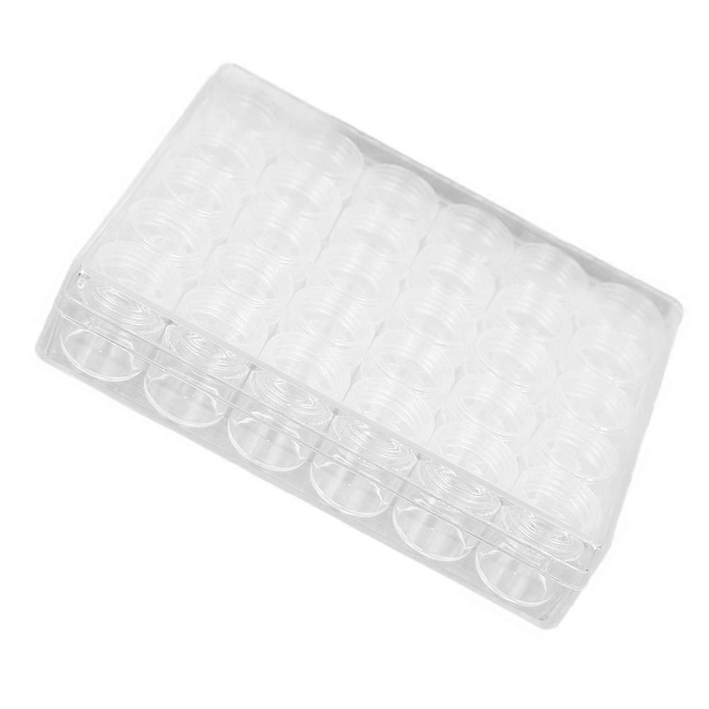 Cosmetics Cream Box Small Jars for Storage 2Pcs Transparent Set