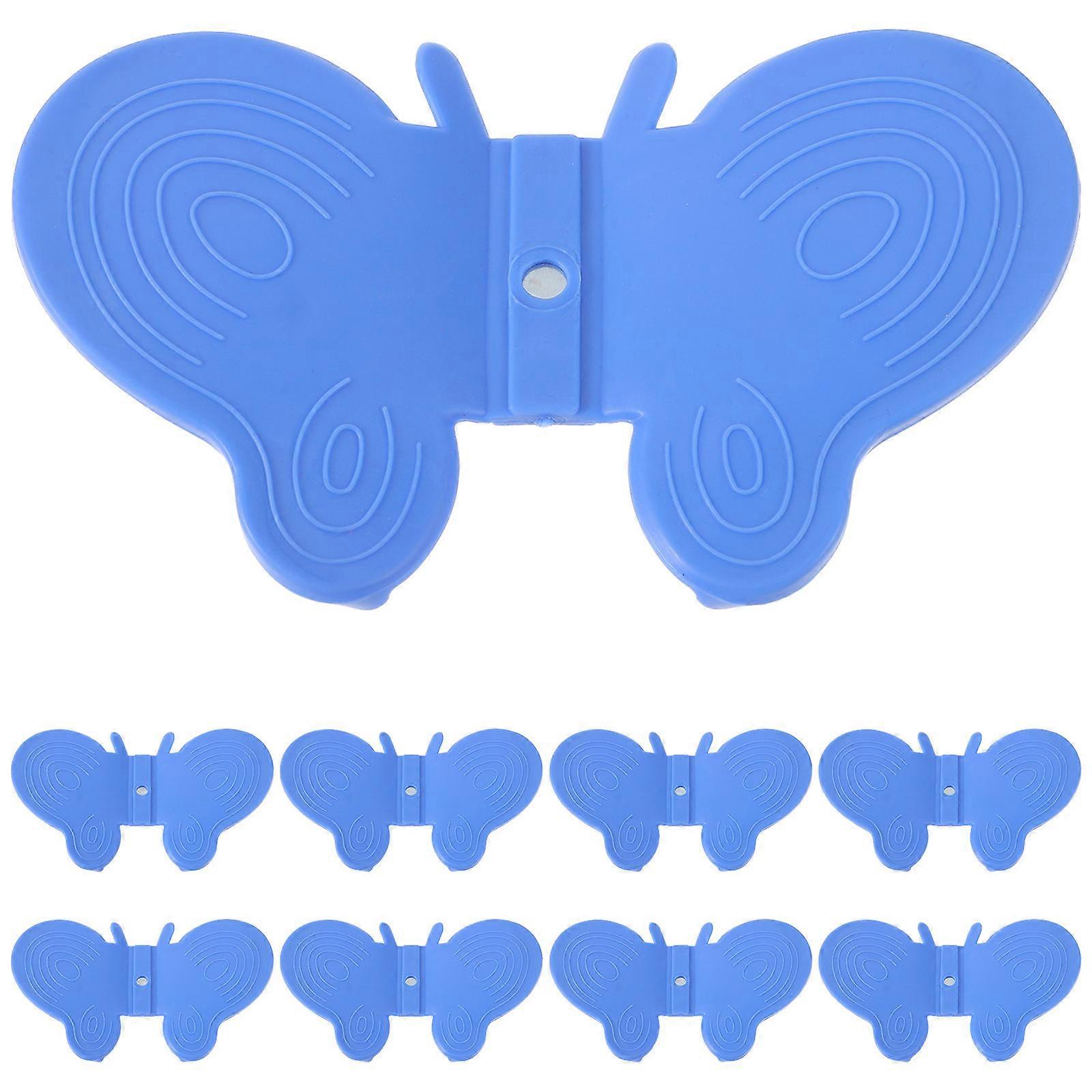 Multi-Purpose Anti-Scald Clip 10Pcs Kitchen Cooking Utensils Insulated Pot Holder Blue