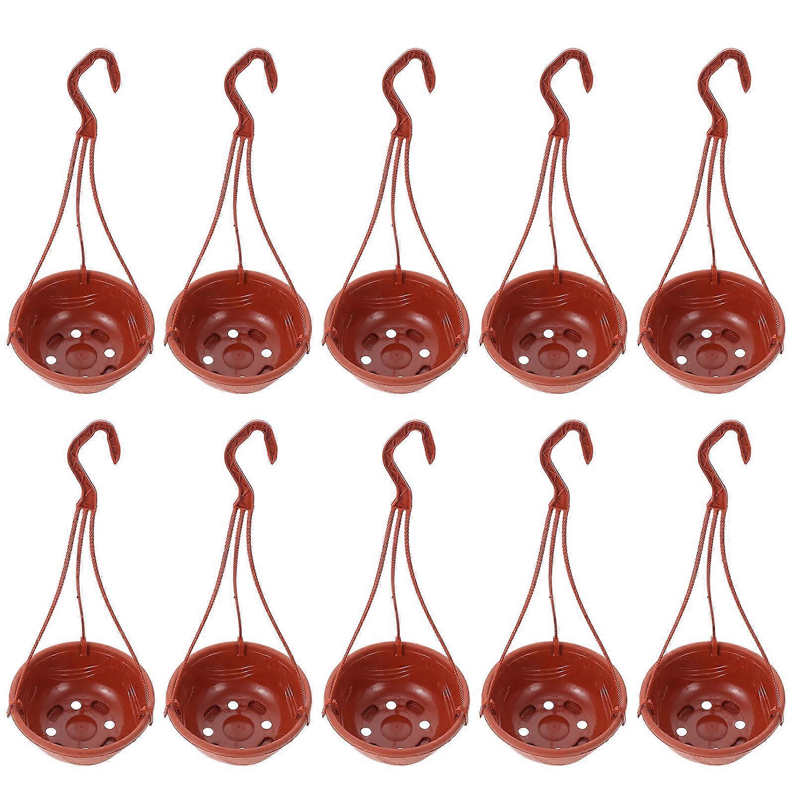 Plastic Hanging Flower Pots Chlorophytum Comosum for Home 20Pcs Set