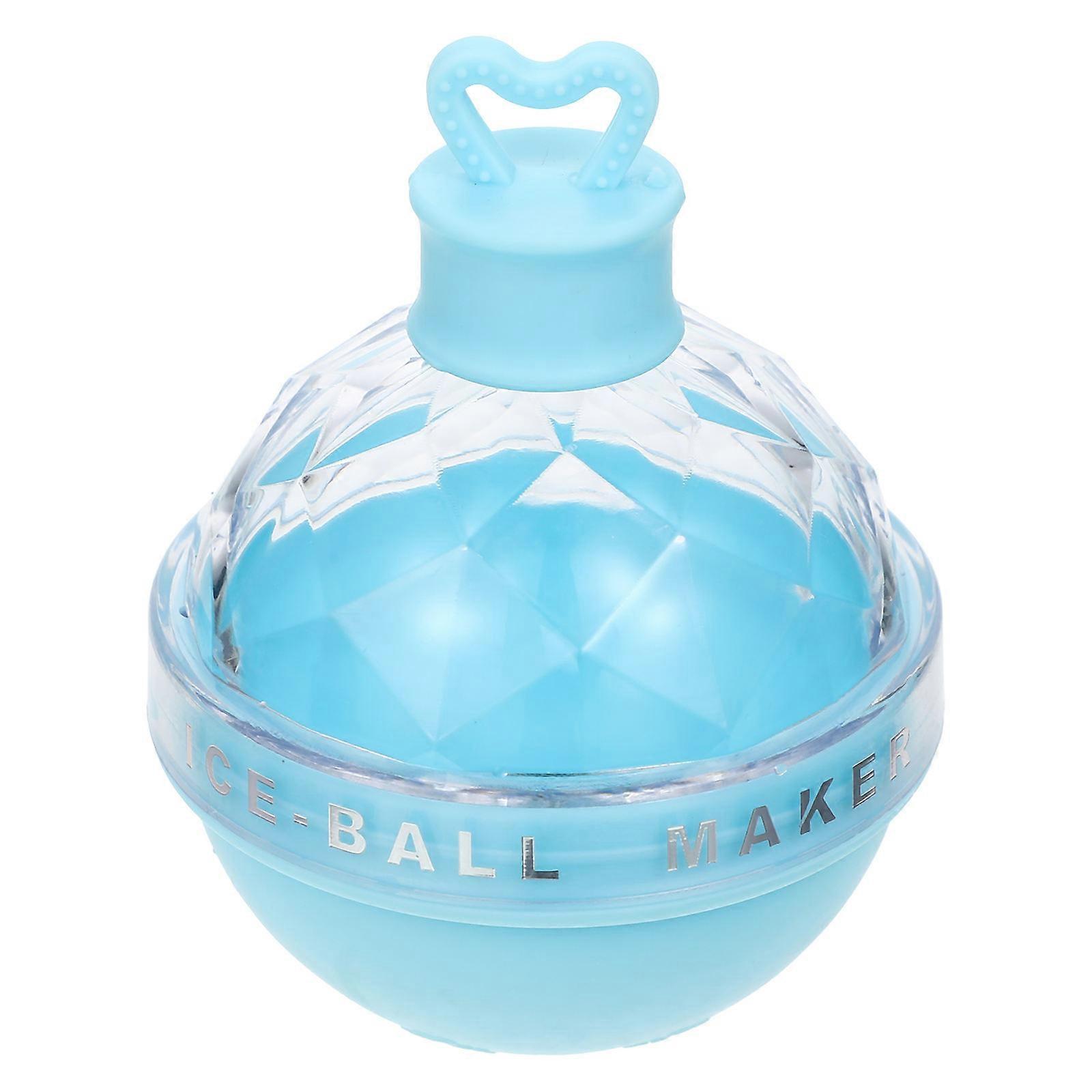 Ice Ball Maker Silicone Mold for Ice Making 5Pcs Blue Round Kitchen Gadget