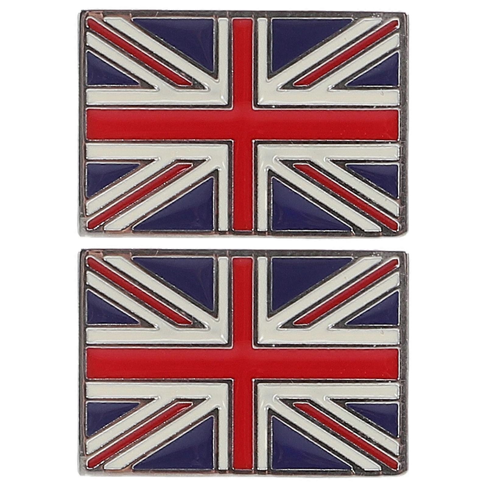 Classic Uk Flag Brass Cuff Links for 4Pairs Suit Accessory Replacement