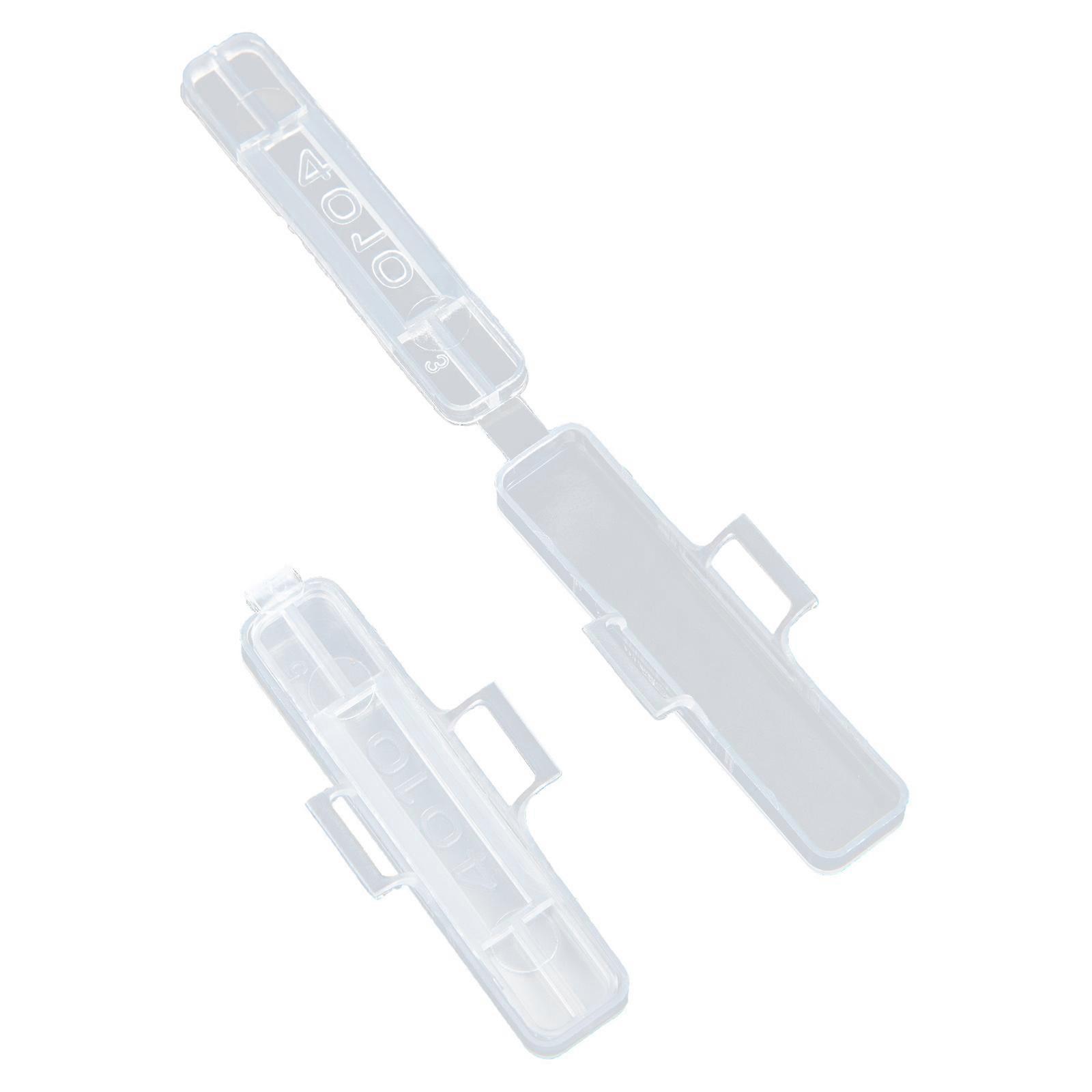 Plastic Cable Label Holder Case Transparent for Wire Identification 300Pcs