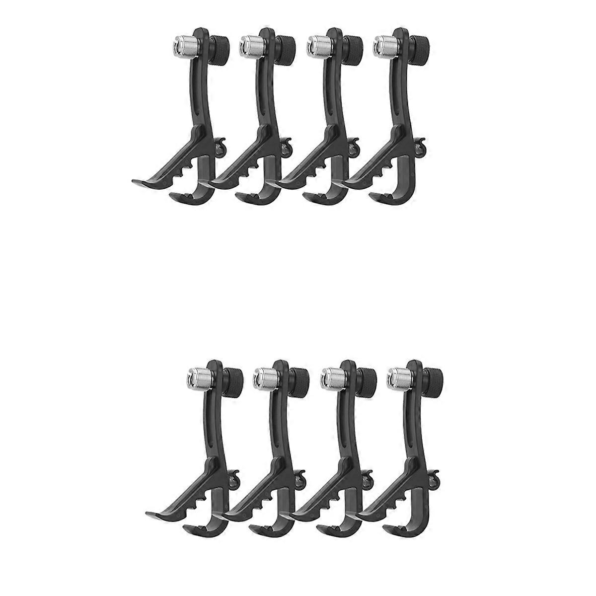 Shockproof Drum Mic Clip 4Pcs, for Mic Stand, Universal Micr Clamp