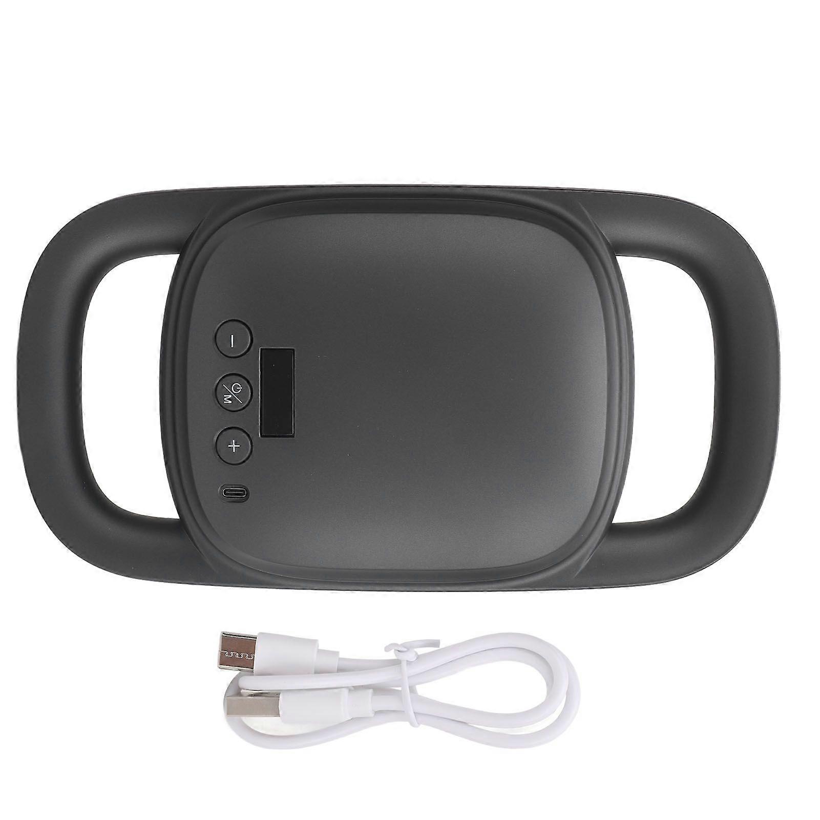 Percussion Massage Gun 5 Gears 2 Modes Low Noise Cordless 4 Head Back Massager for Arm Leg Shoulder Black