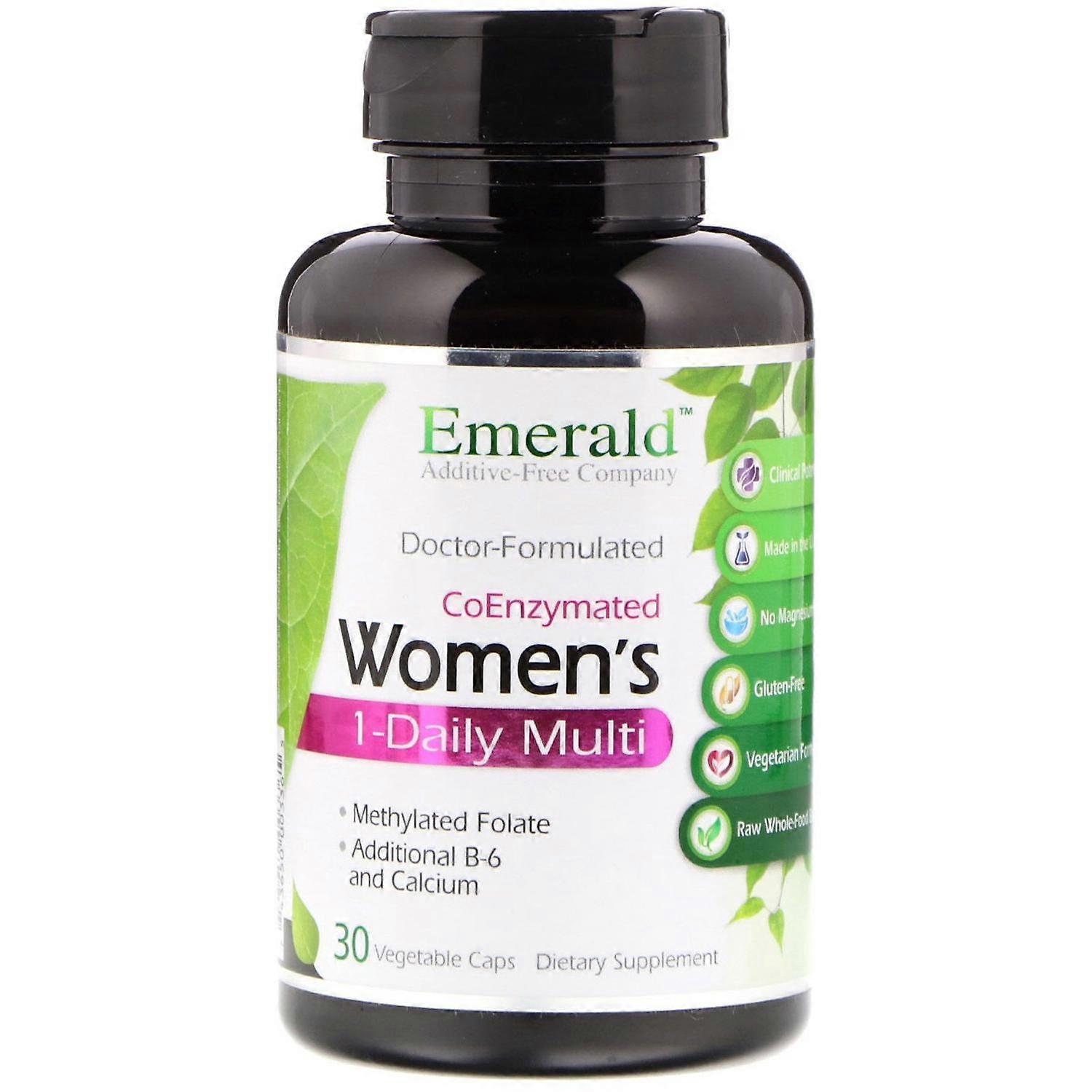 Emerald Laboratories, CoEnzymated Women's 1-Daily Multi, 30 Vegetable Caps