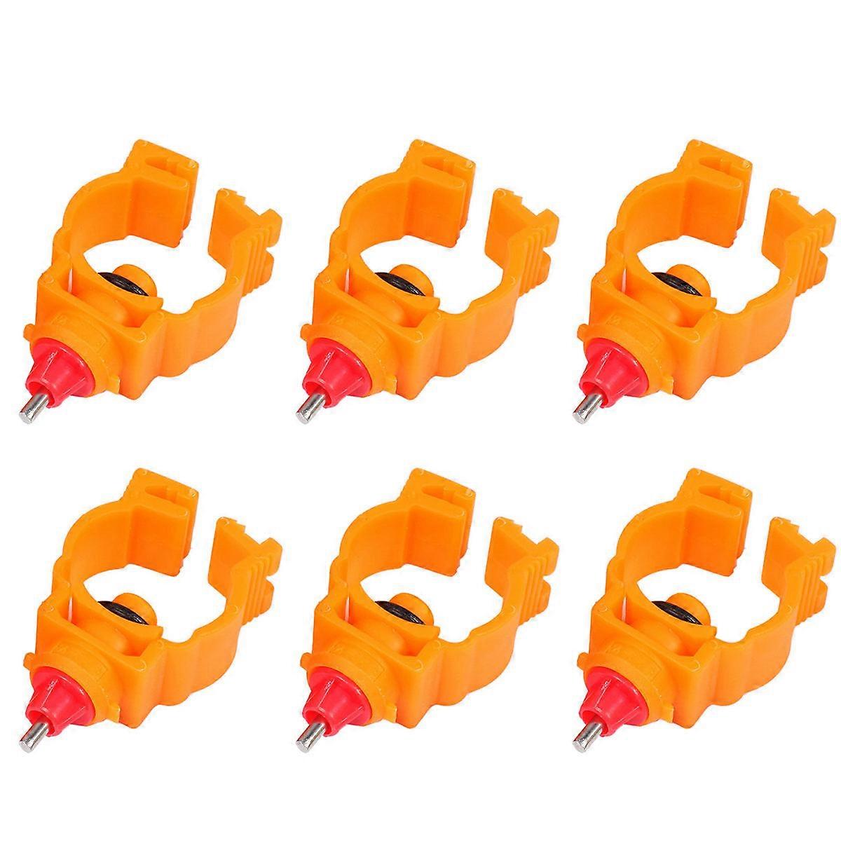Automatic Chicken Water Feeder Spring Clip Style Used for 6Pcs Feeders