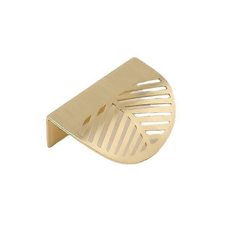 4 Leaf Shape Cabinet Drawer Pulls, Gold Copper Kitchen Furniture Handle with