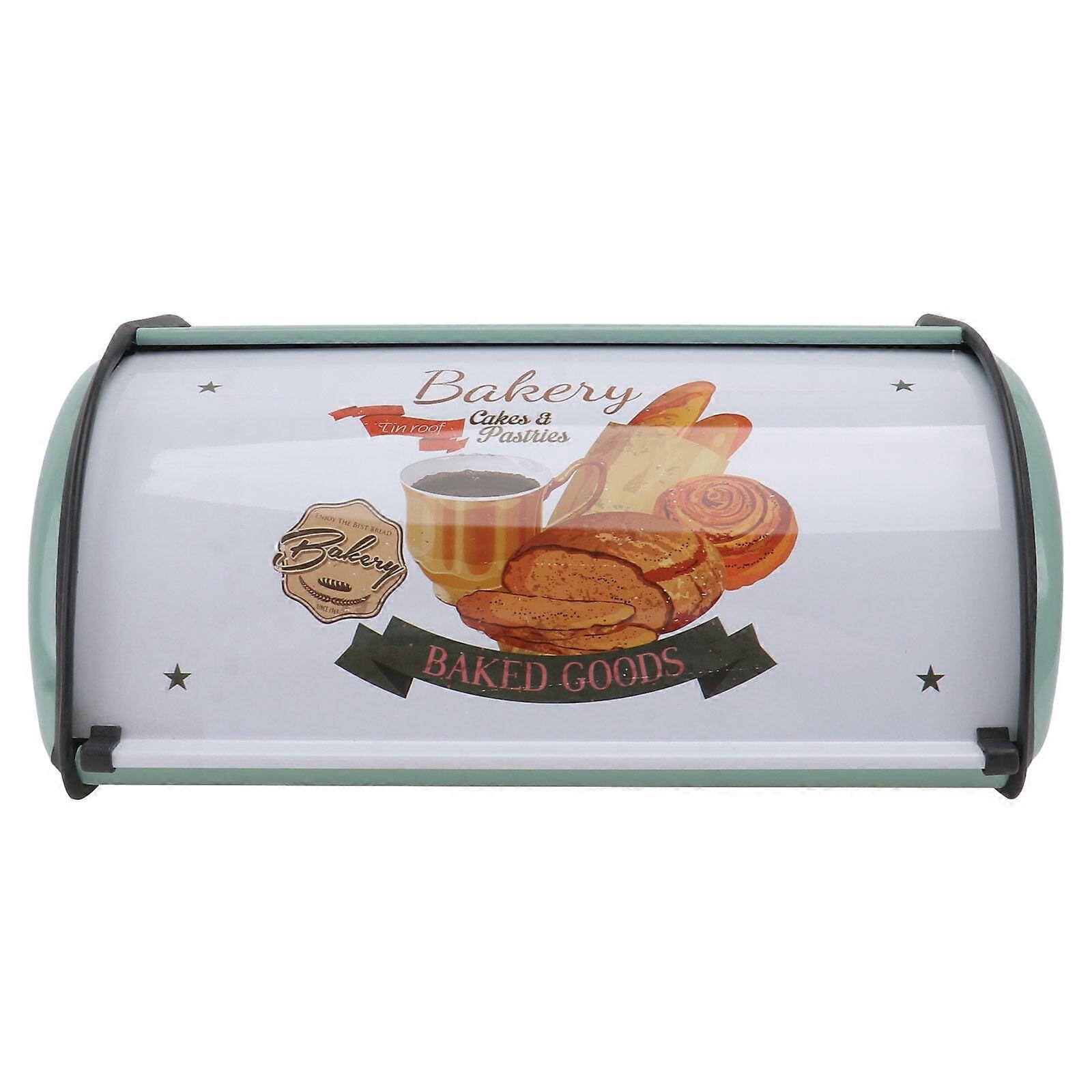 1Pc Metal Dustproof Bread Box Household Storage Bin Practical Food Container