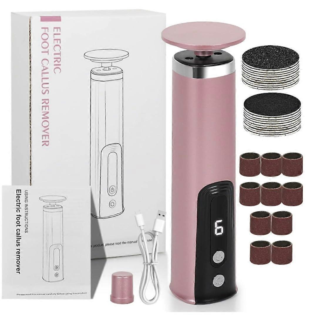 Hornhautentferner Set Electric Callus Remover With 6 Levels And LED Display For Soft Feet