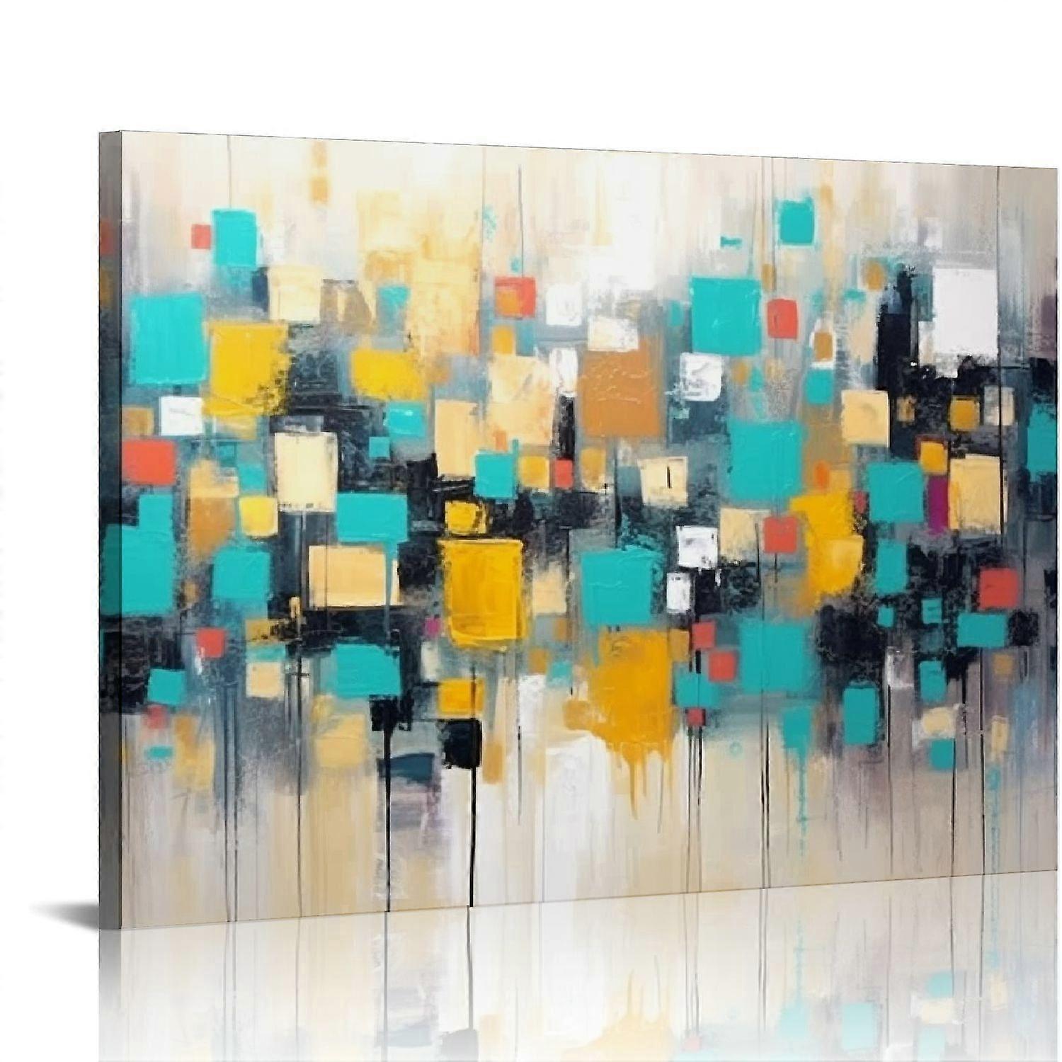Modern Wall-Art for Living Room - Abstract Canvas Wall Ar-yezhibbb411