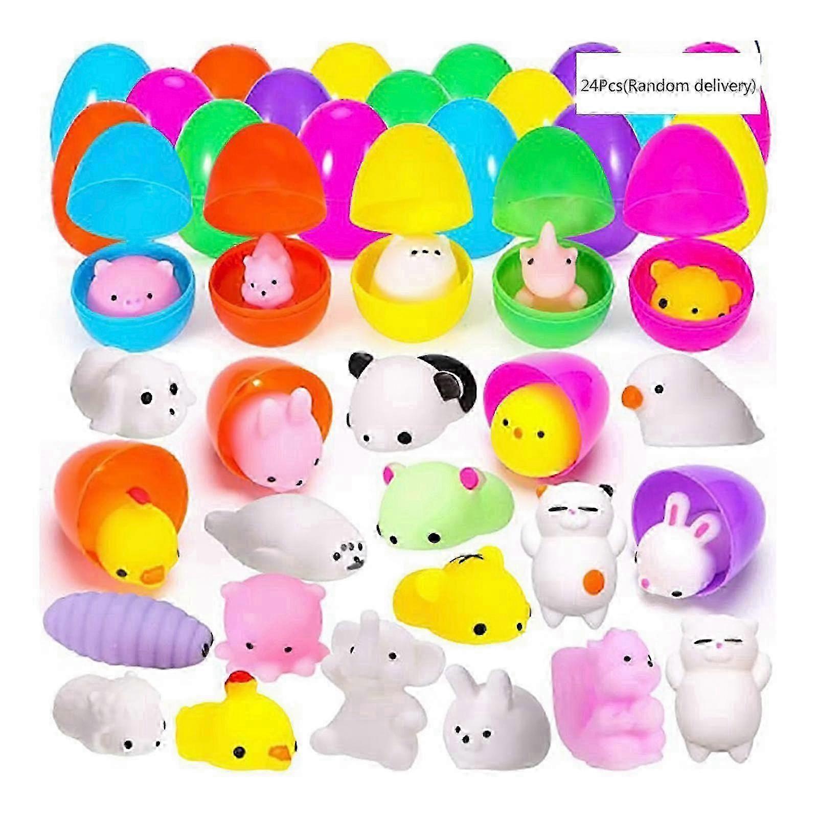 Easter Egg with Mini Rabbit Car for Doll Set DIY Filling Easter Eggs Kit Secret