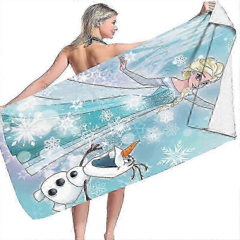 Frozen Bath Towel 70 x 140 cm Ice Queen Beach Towel Sauna Towel - Perfect for Fitness, Travel, Sports, Hiking, Outdoor Sauna Yoga 2025