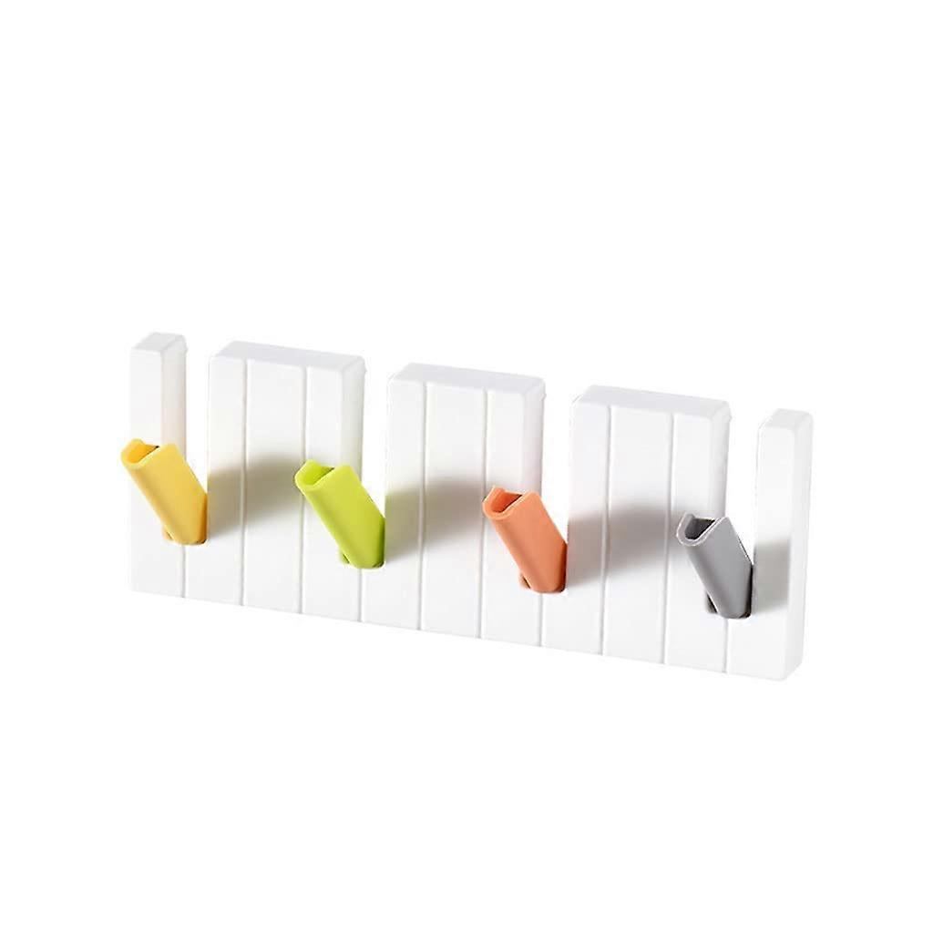 Wall Mounted Hooks For Key Storage, Hidden Folding Hat Hooks, FourLattice Design, Candy Colors