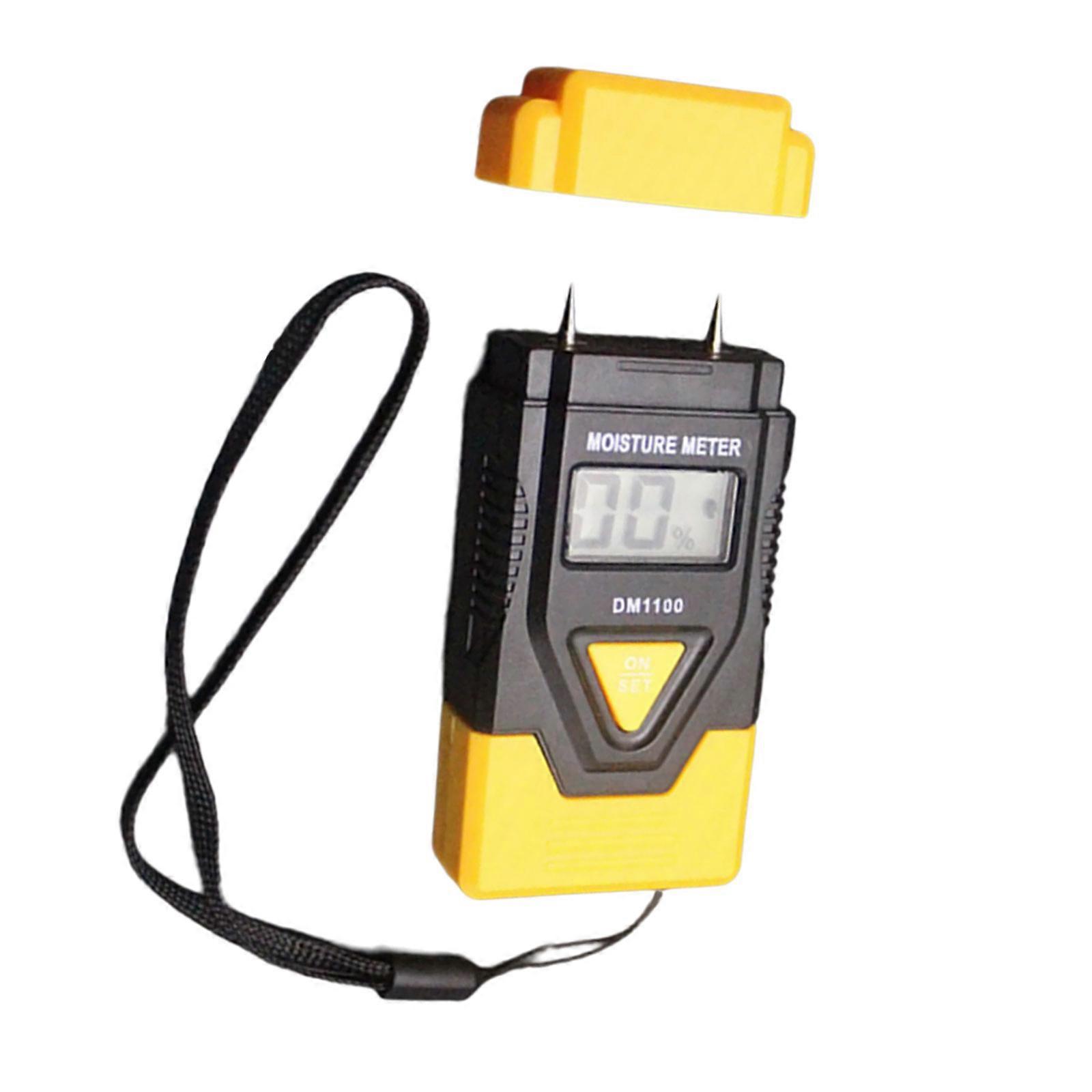 Digital Moisture Meter With LCD Display And Low Battery Indicator For Precise Wood & Soil Analysis Accurate Measurement Multicolor