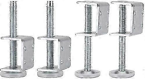 Adjustable U-Bracket Leveler, Heavy Duty M10 Thread Furniture Leg