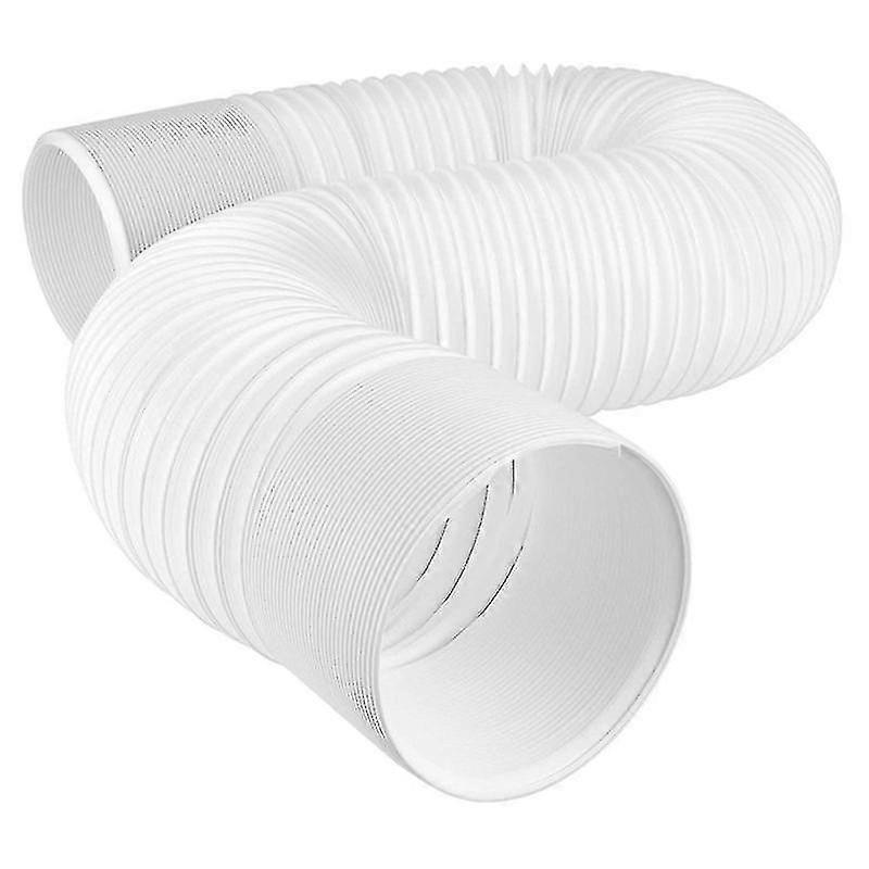 Retractable Mobile AC Exhaust Hose 13cm, White Polypropylene Duct - Easy Install & Replacement
