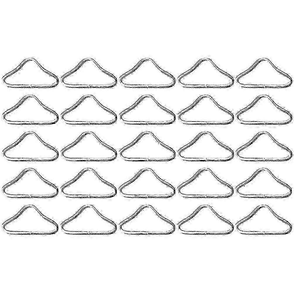 30pcs Trampoline Triangle Buckles Metal Triangle Ring Buckles Triangle Ring Connectors Webbing Clasps