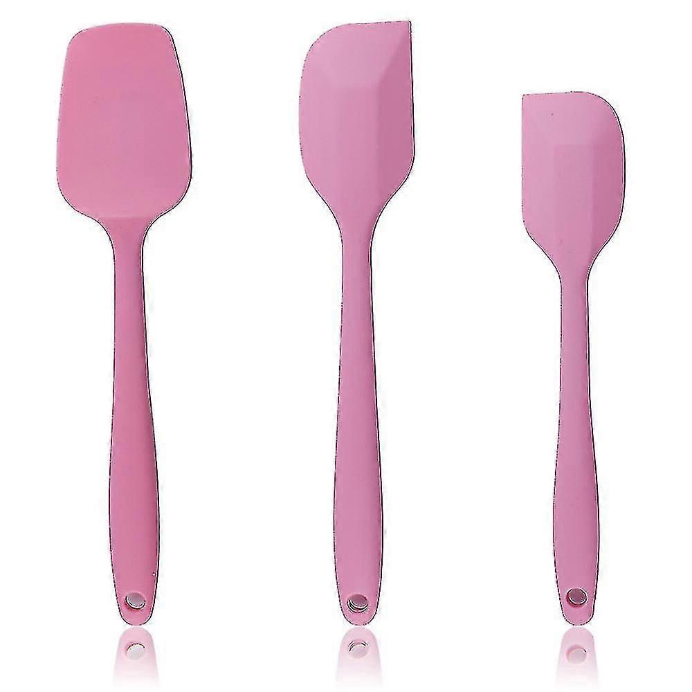 3pcs Silicone Spatula Set ,446f Heat-resistant Baking Spoon Spatulas