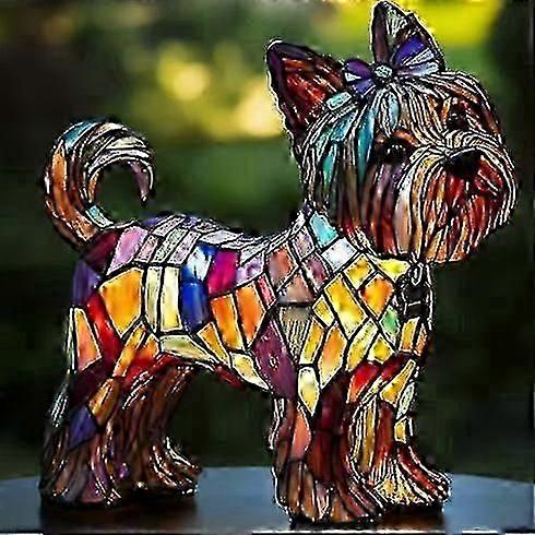 Lampe de table LED en résine, statue d'animal créative, intensité variable, décoration de bureau_vsijd