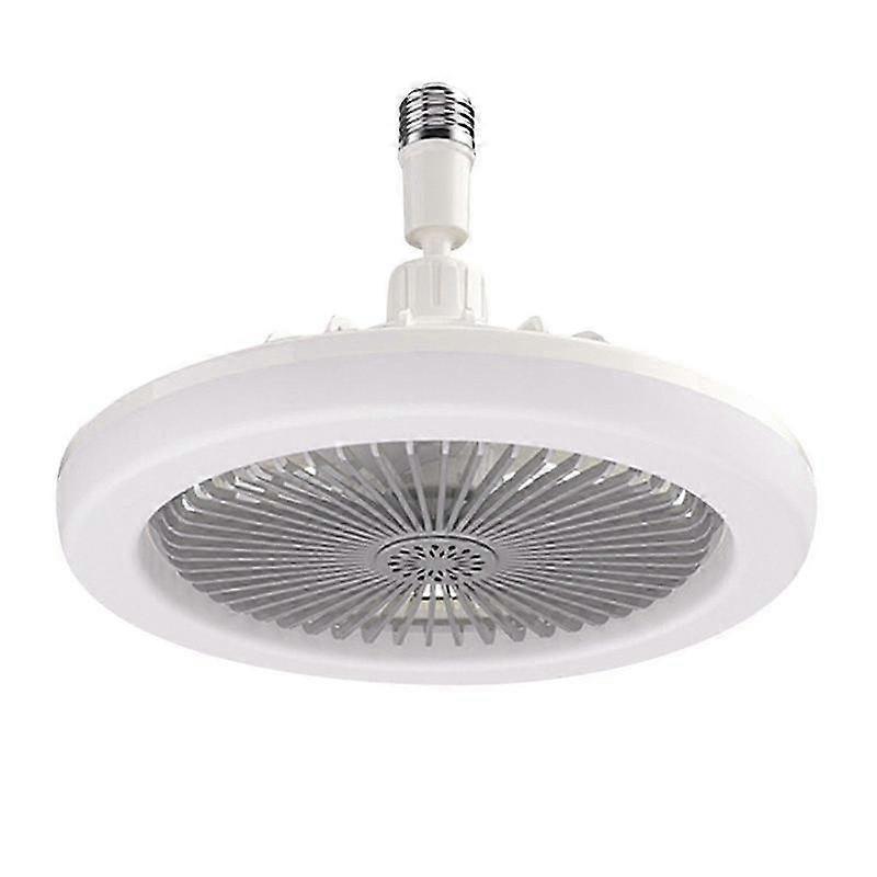 Circulator Mini Fan with Led Light,Led Ceiling Fan with Bulb,3 Levels of Air Flow, Remote Control