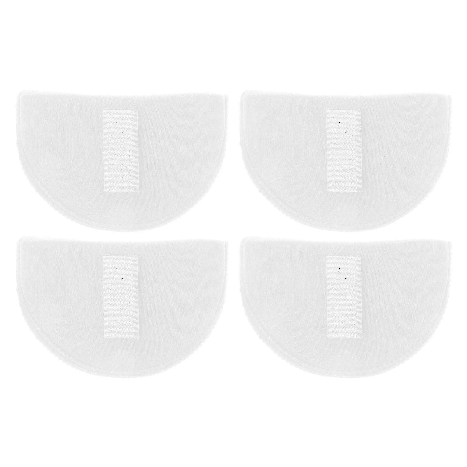 Durable Shoulder Pads Sponge 4Pcs Set for Sewing White Enhancers Clothes