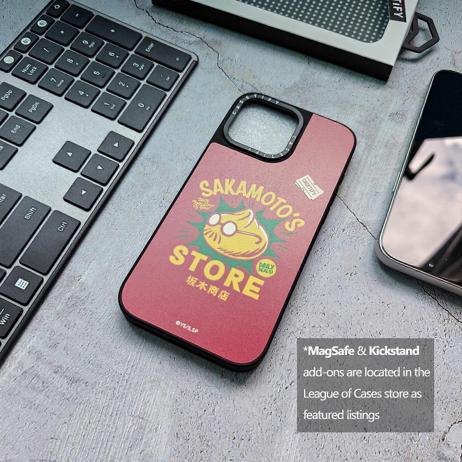 Sakamoto Days Casetify Cases for iPhone 13-17 optional MagSafe & Kickstand