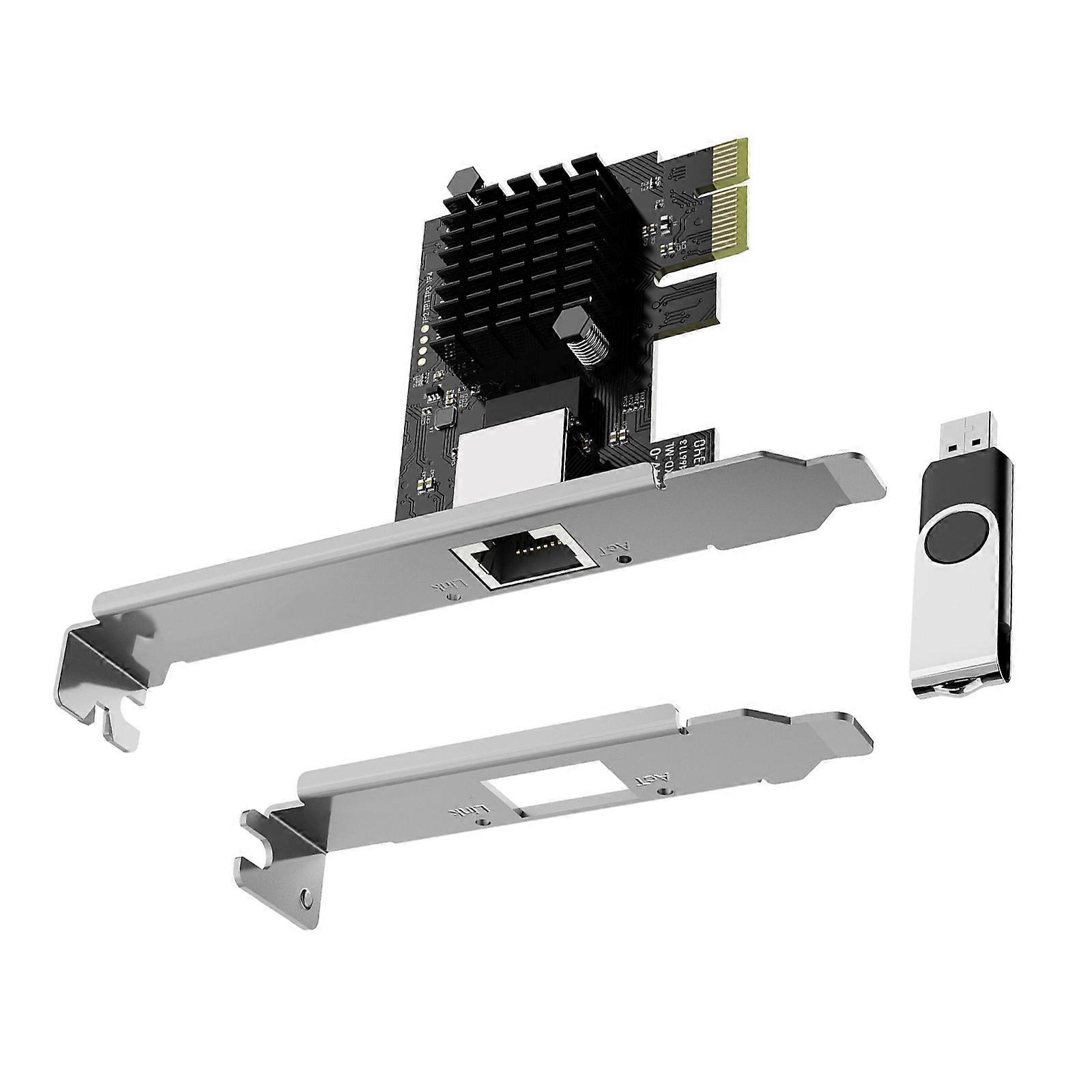 Fast Speed 5Gbps Gigabit Ethernet PCIE Networking Card, RJ45 LAN Adapter for Desktop, Windows10/11 Multicolor