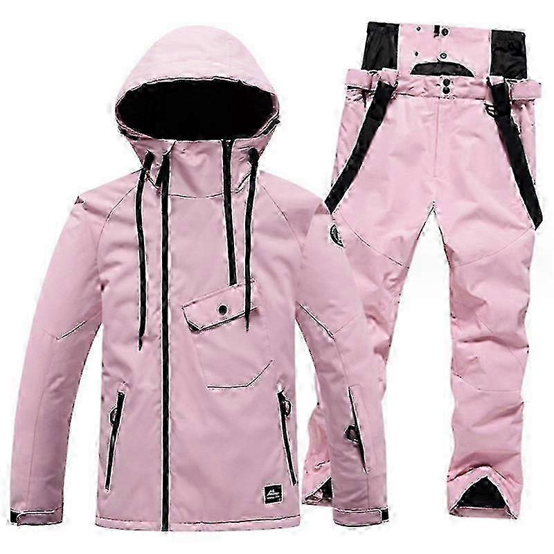 Casaco e calças de snowboard impermeáveis com capuz