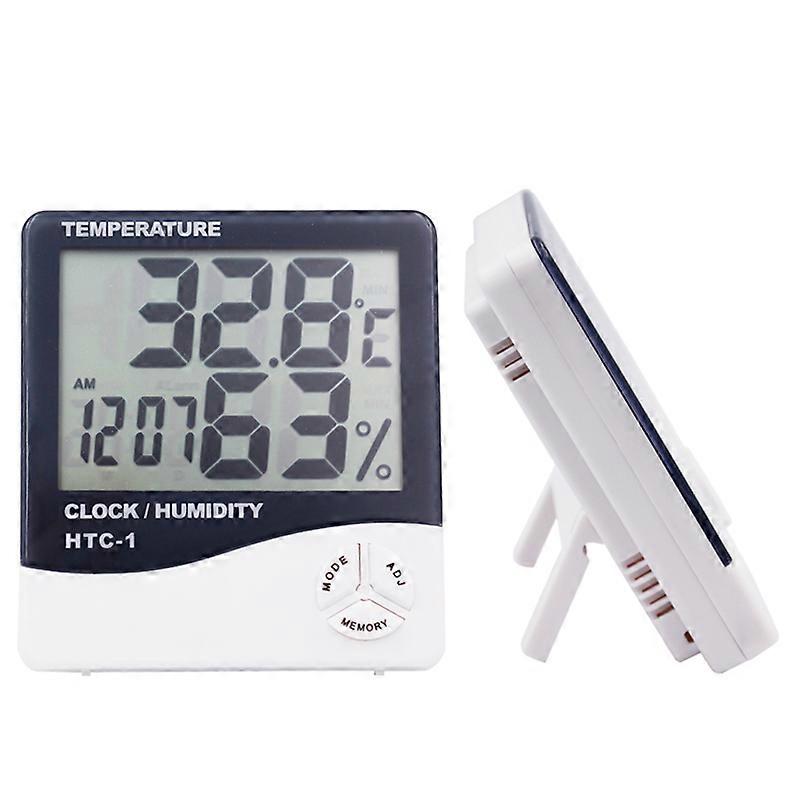 Multi-functional Weather Station Clock Thermometer Hygrometer Calendar Digital LCD Display Temperature and  Humidity Meter