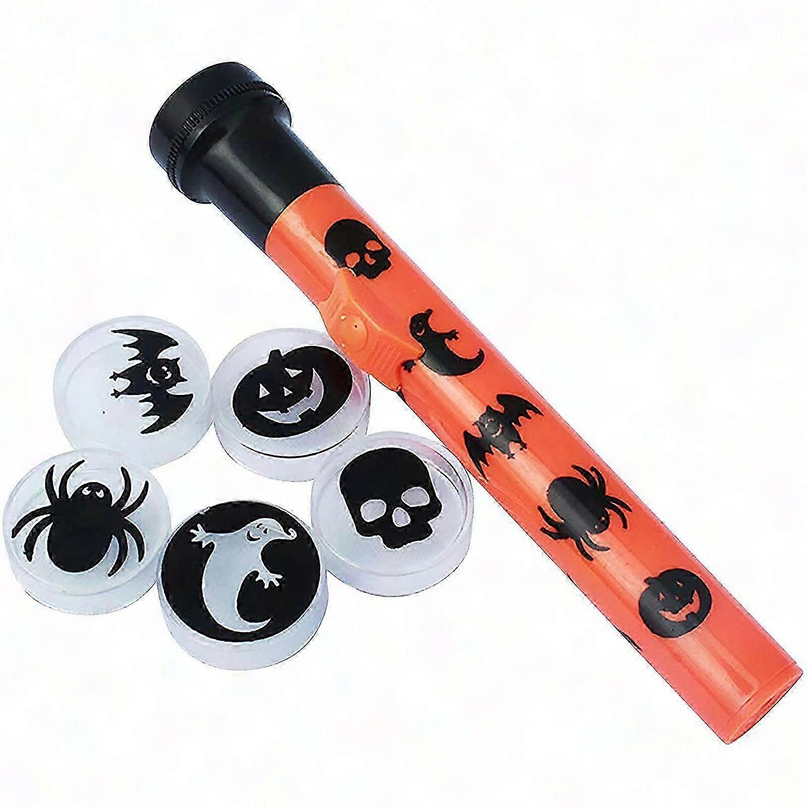 Adjustable Speed Halloween Projector Flashlight for Customizable Haunted House Decor