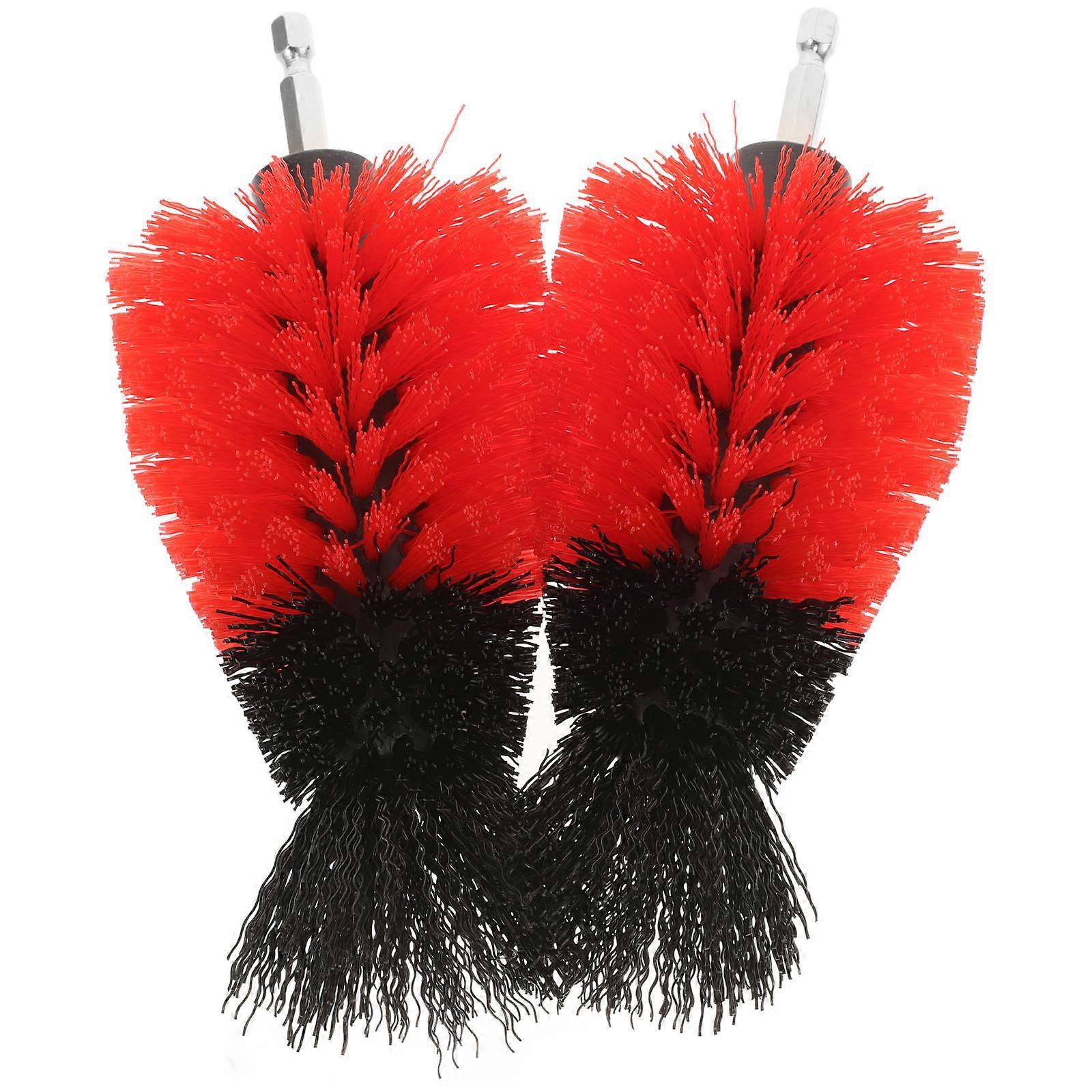 Drill Brush Attachments For Cleaning 2Pcs Cone-Shaped Ball Tool Attachment Multi Color Cleaning Workshop Home Maintenance