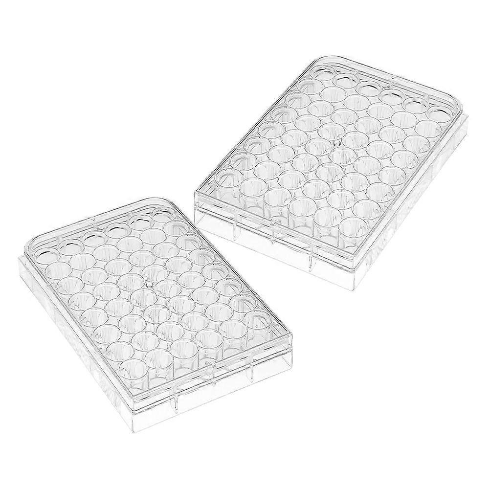 Cultivation Plates 2Pcs for Researchers and Scientists in Laboratory Experiments 48-Hole Design Rectangular Shape for Improved Experiment Efficiency