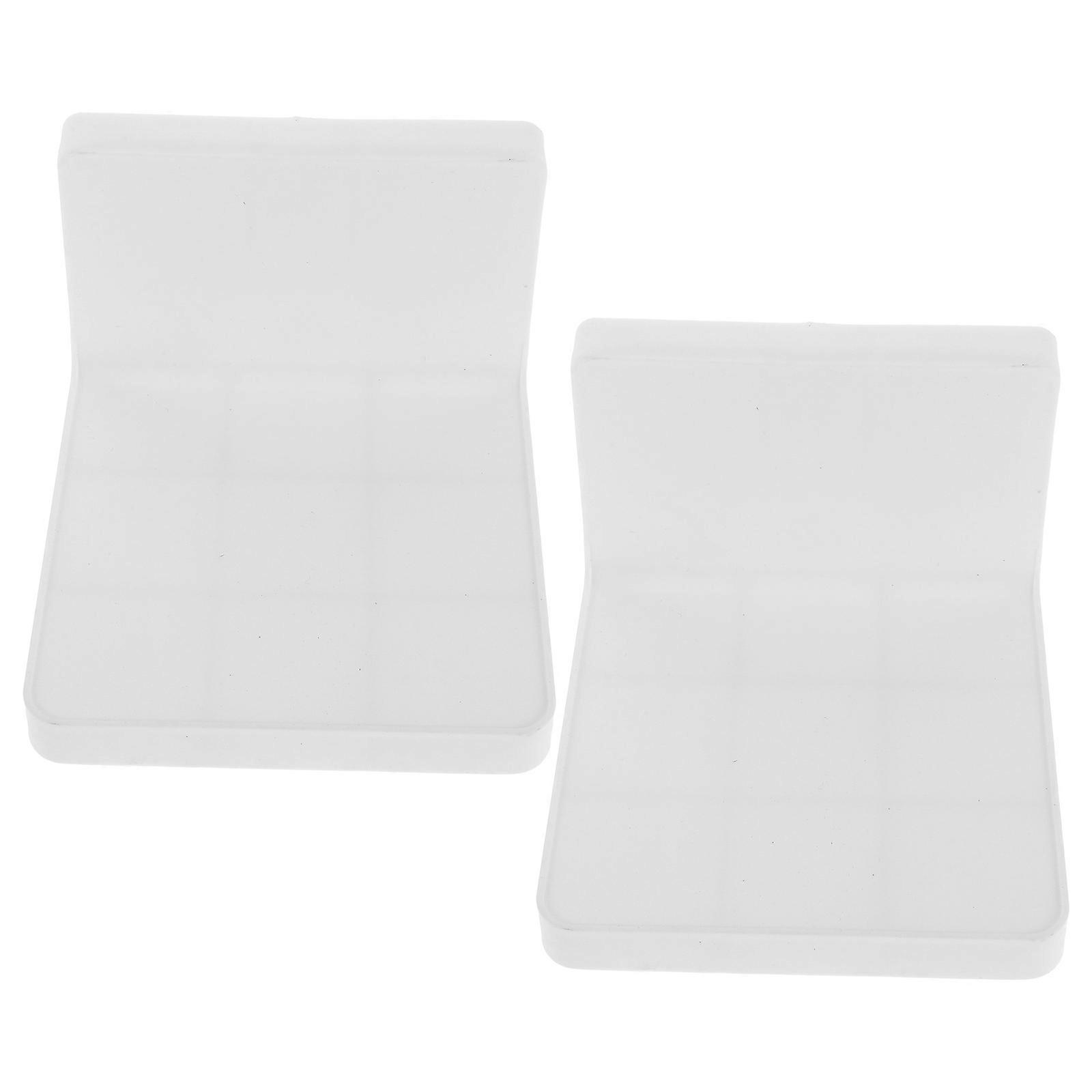 Floating Wall Organizer Plastic Wall Shelves No Drill Installation Storage Solution for Bathroom Kitchen 2Pack