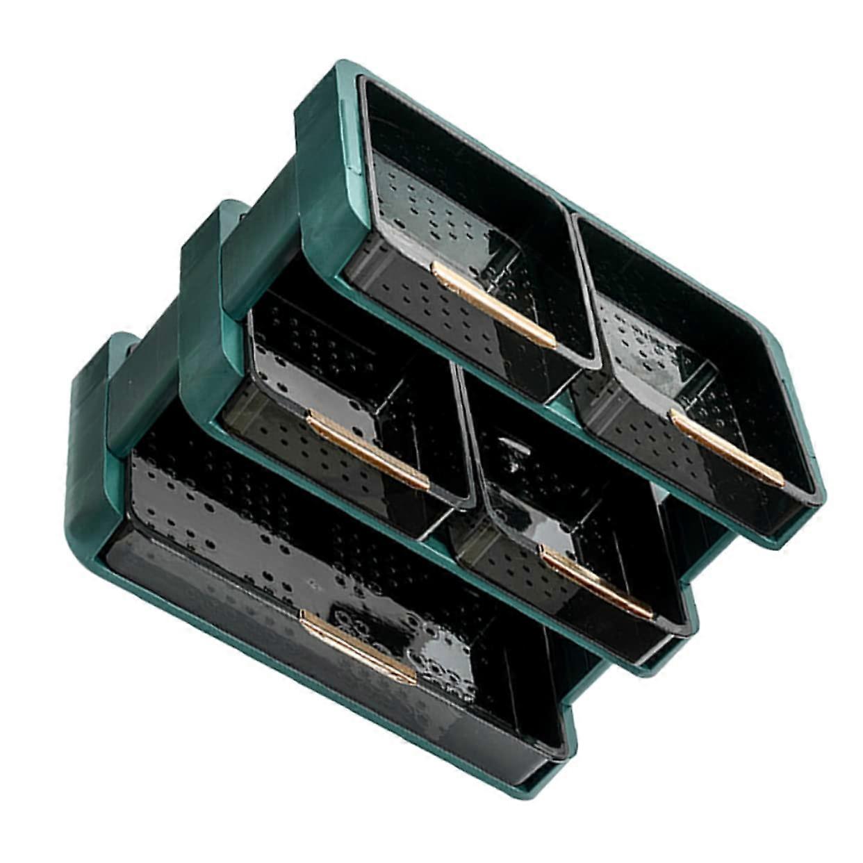 Three Tier Kitchen Storage Rack with Drawers, Vegetable Organizer with Drainage Base for SpaceSaving