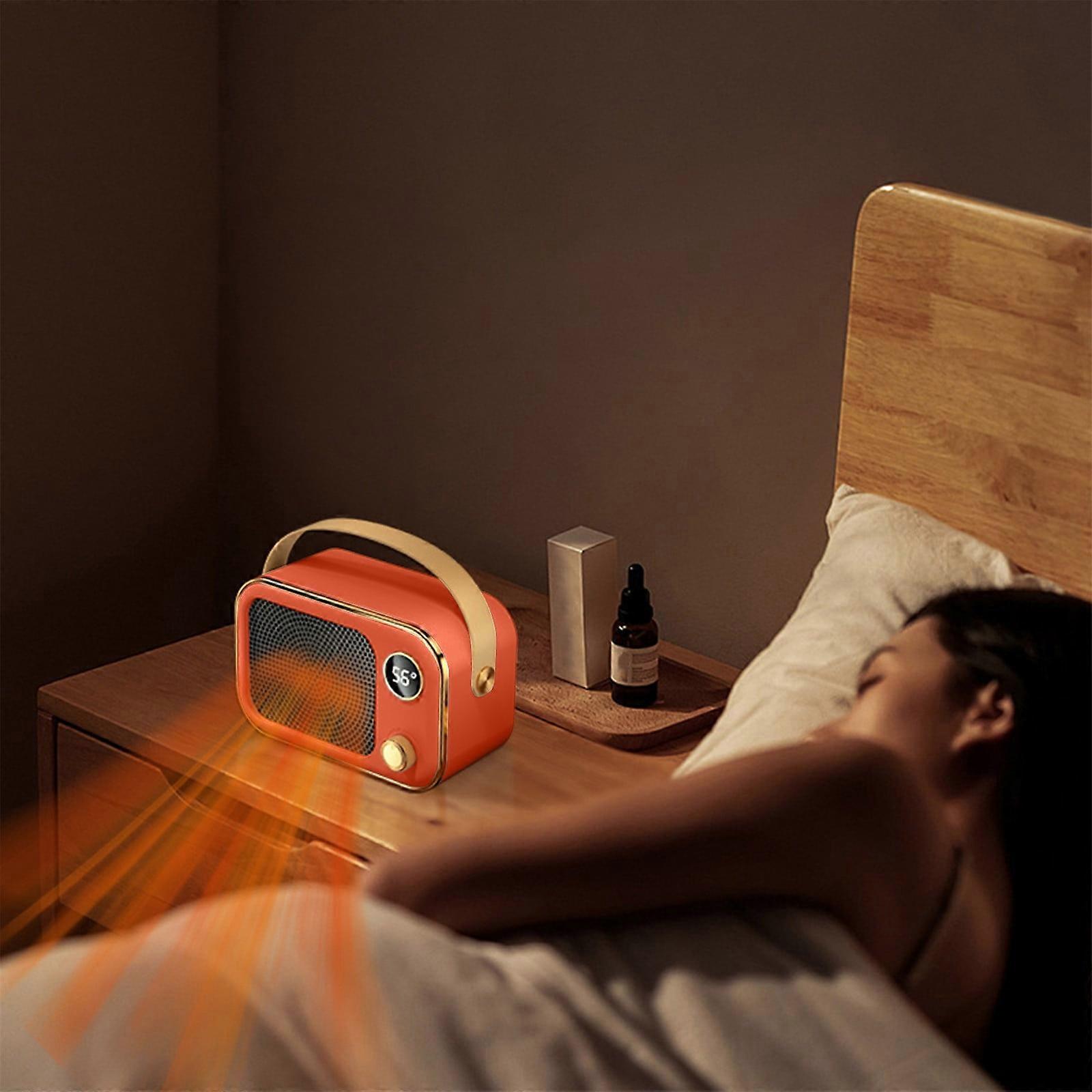 VALSEEL Space Heater Fan, Compatible with Home Use, Overheat Protection, Compact Electric Heating for Floor or Desktop