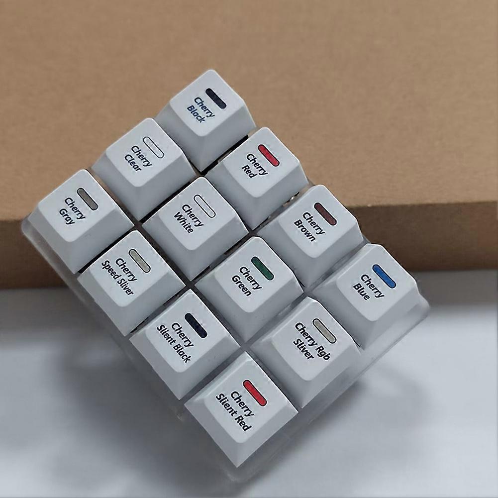 12-Key Mechanical Keyboard Switch Tester Sampler Switch Testing Tool with Keycap Puller for Cherry MX Switch