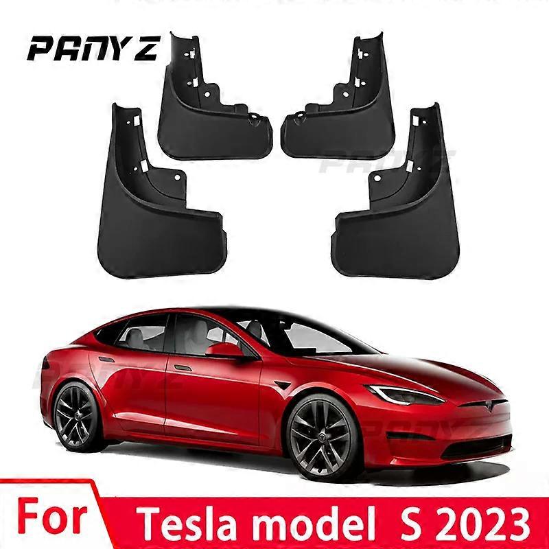 MudFlaps For Tesla MODEL S 2023 models Mud Flap Splash Guard Mudguards Front Rear Fender Auto Styline Car Accessories