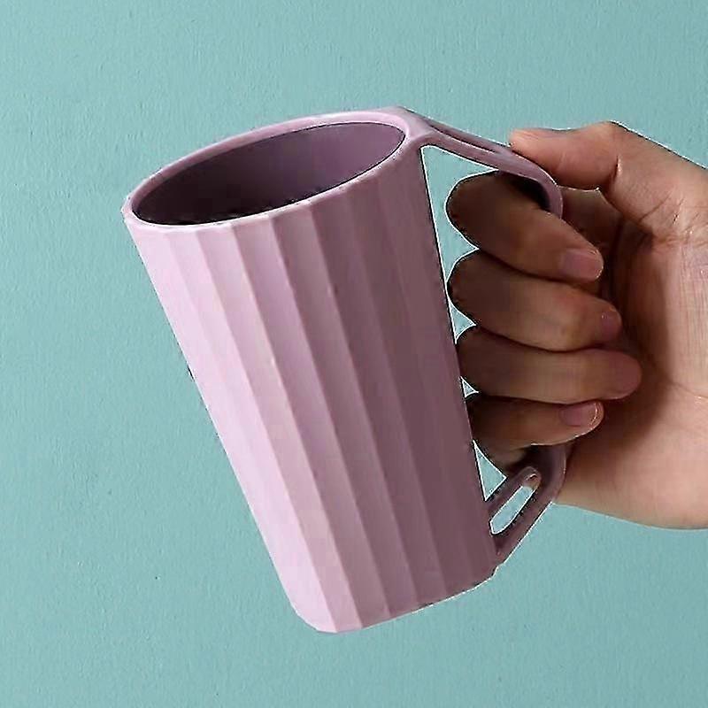 Couple toothbrush cup set with two-color design for daily use