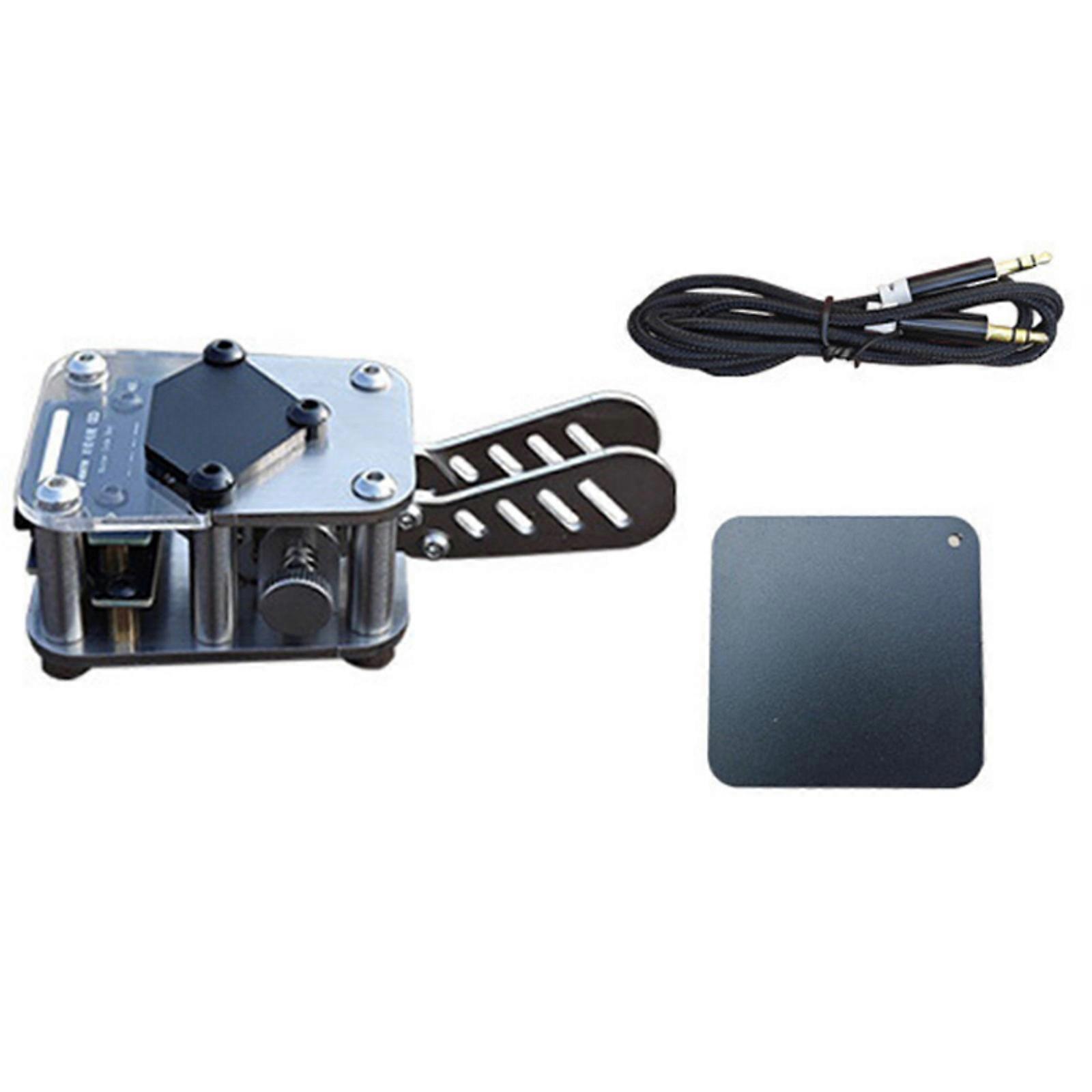 Double Paddles Morse Code Keyer Feature Clear Acrylic Stainless Body Switchable Manual Auto Mode for Practice Multicolor