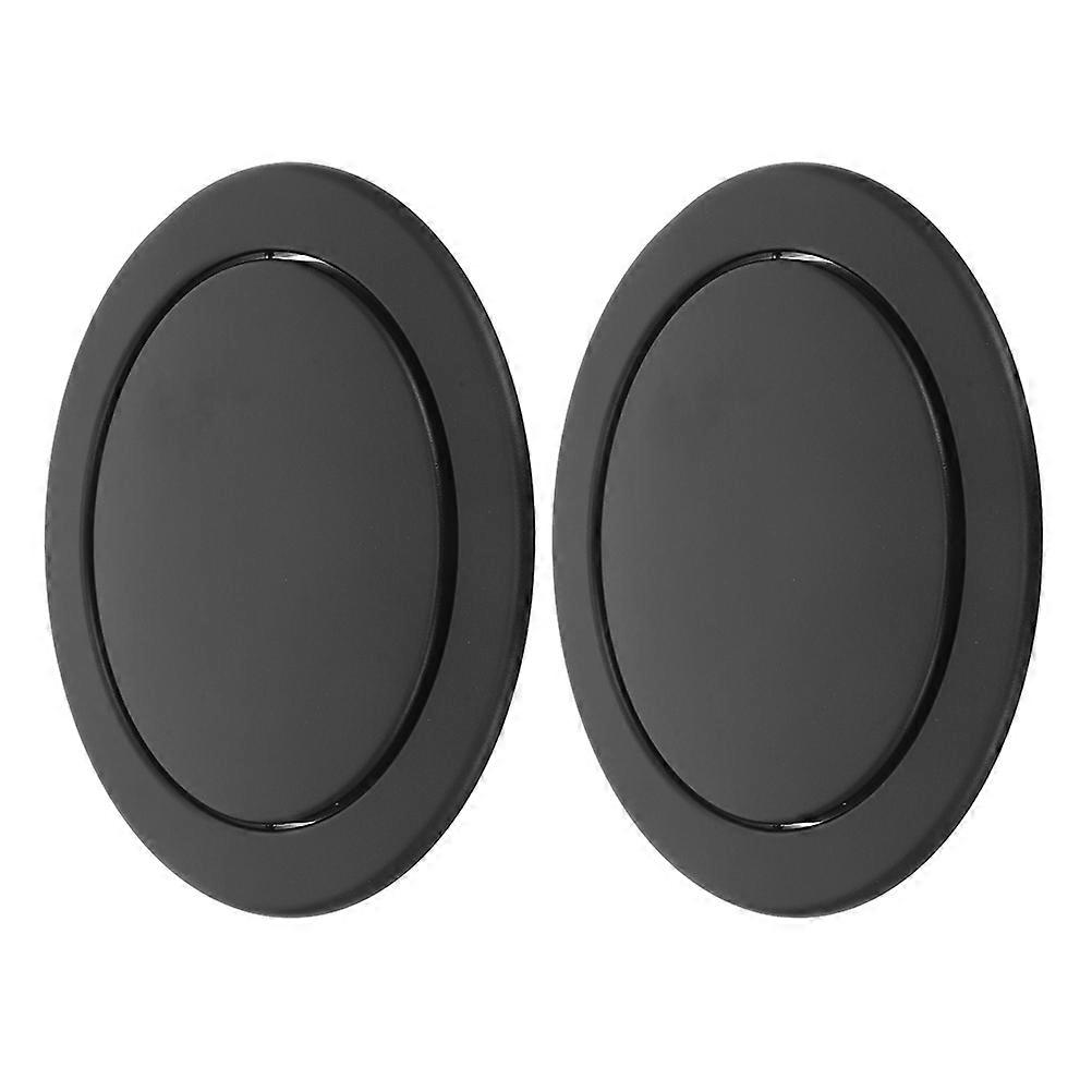 Embedded Trash Bin Lid Stainless Steel Swing Flap for Kitchen 2Pcs Countertop