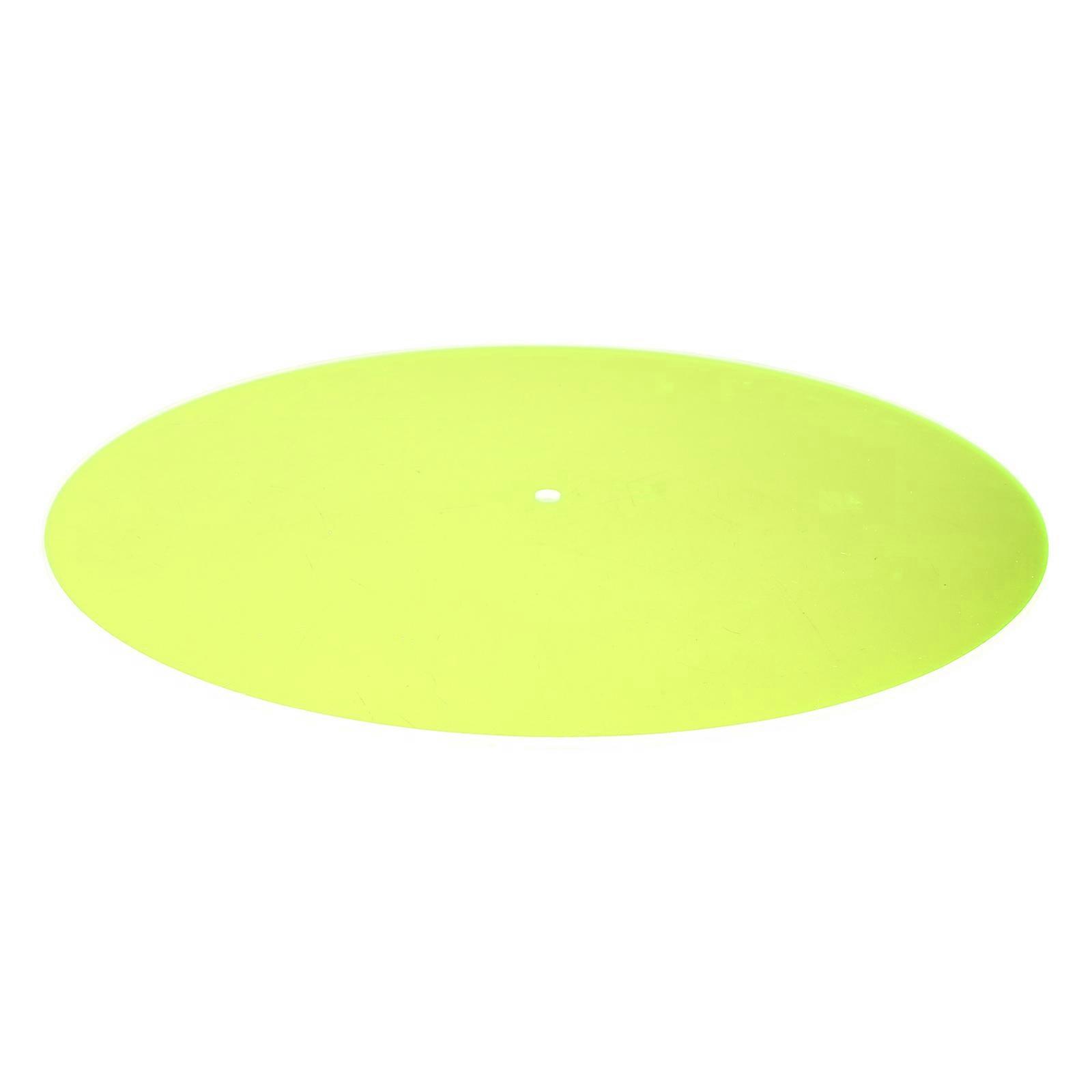 Vinyl Record Player Acrylic Turntable Mat for Vibration Reduction Yellow